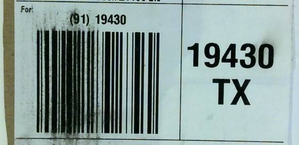 Smudged barcode