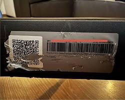 Torn QR label