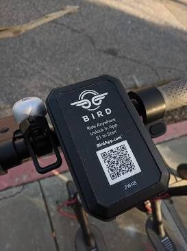 Worn outdoor QR code